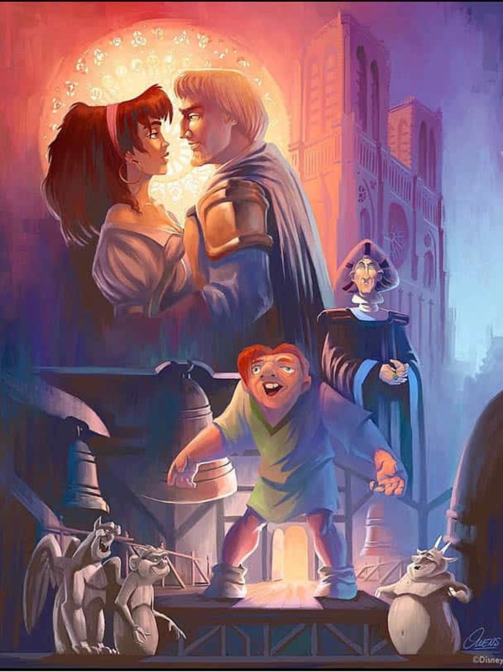 Romantic Cathedral Scene Hunchback of Notre Dame